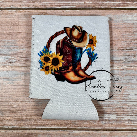 Boots &Cowboy Hat Koozie
