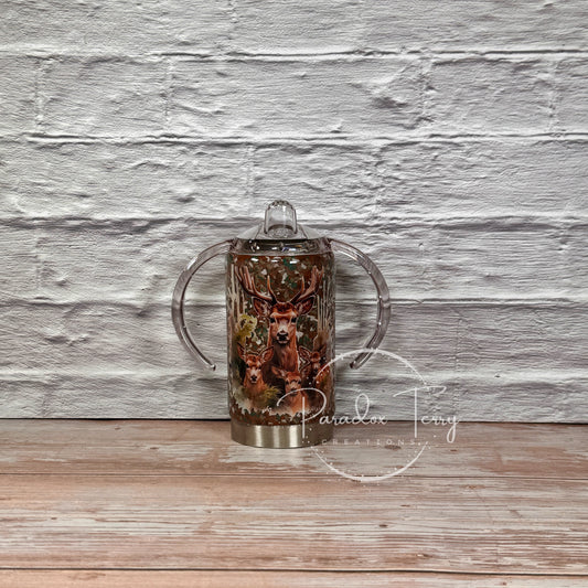 Deer & Camo 12 oz. Sippy (Adaptive Drinking) Tumbler