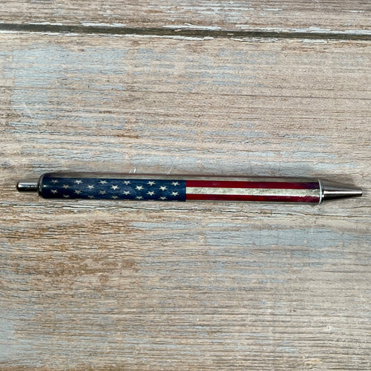 American Flag Weathered Pen