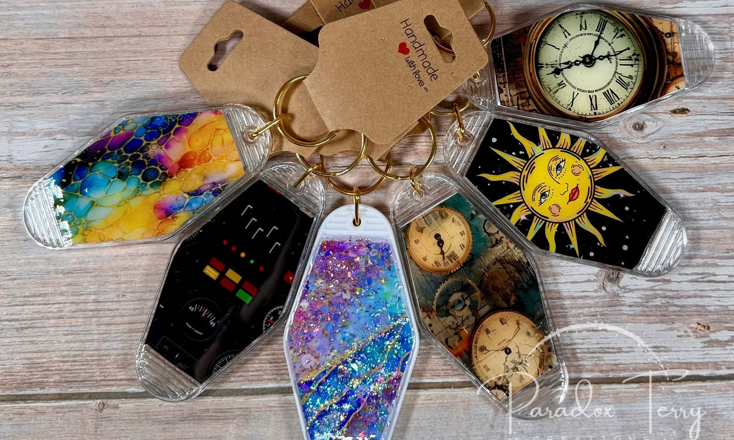 Retro Hotel Keychains