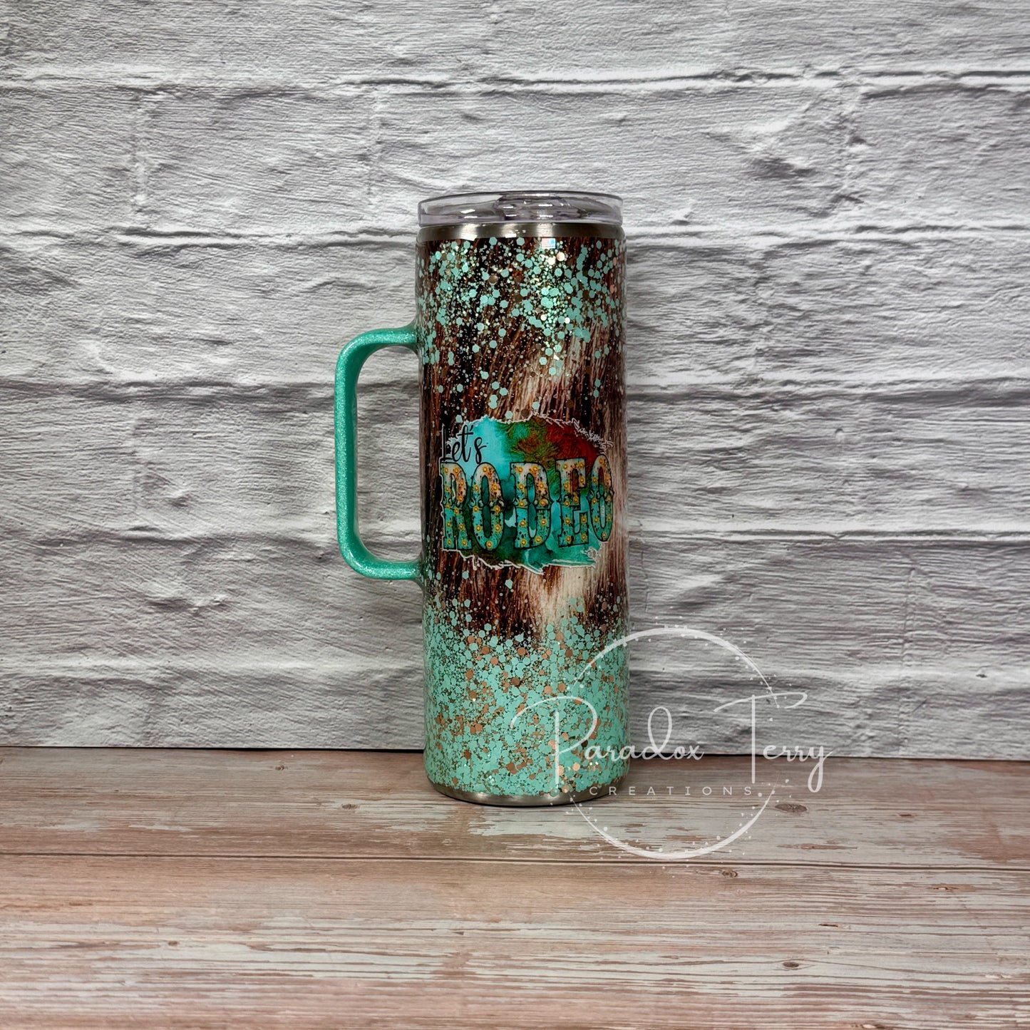 Let’s Rodeo Tumbler with Handle