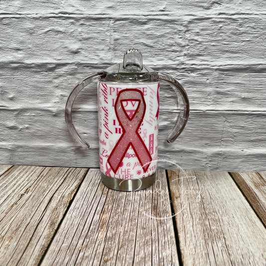 Breast Cancer Awareness Sippy/Adaptive 12 oz. Drinking Tumbler