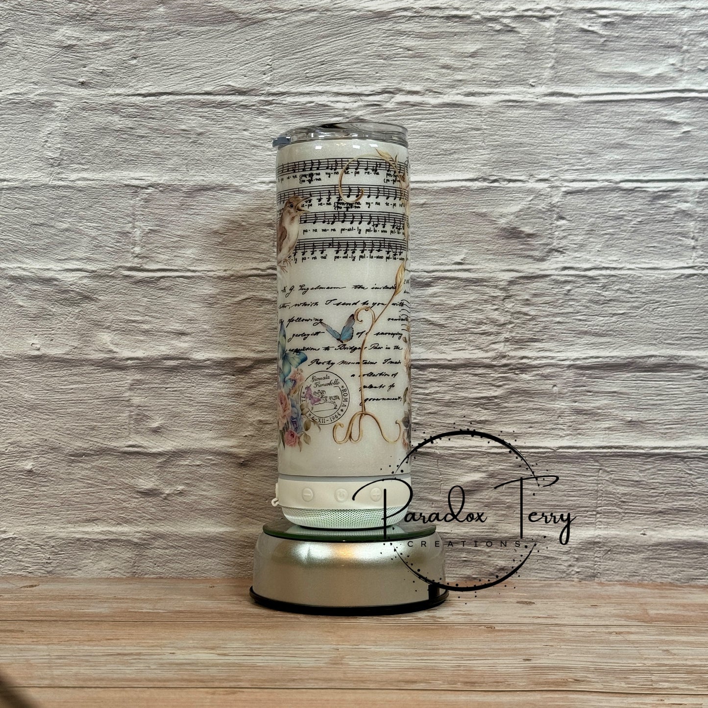 Old English Glow-In-The-Dark Speaker Tumbler