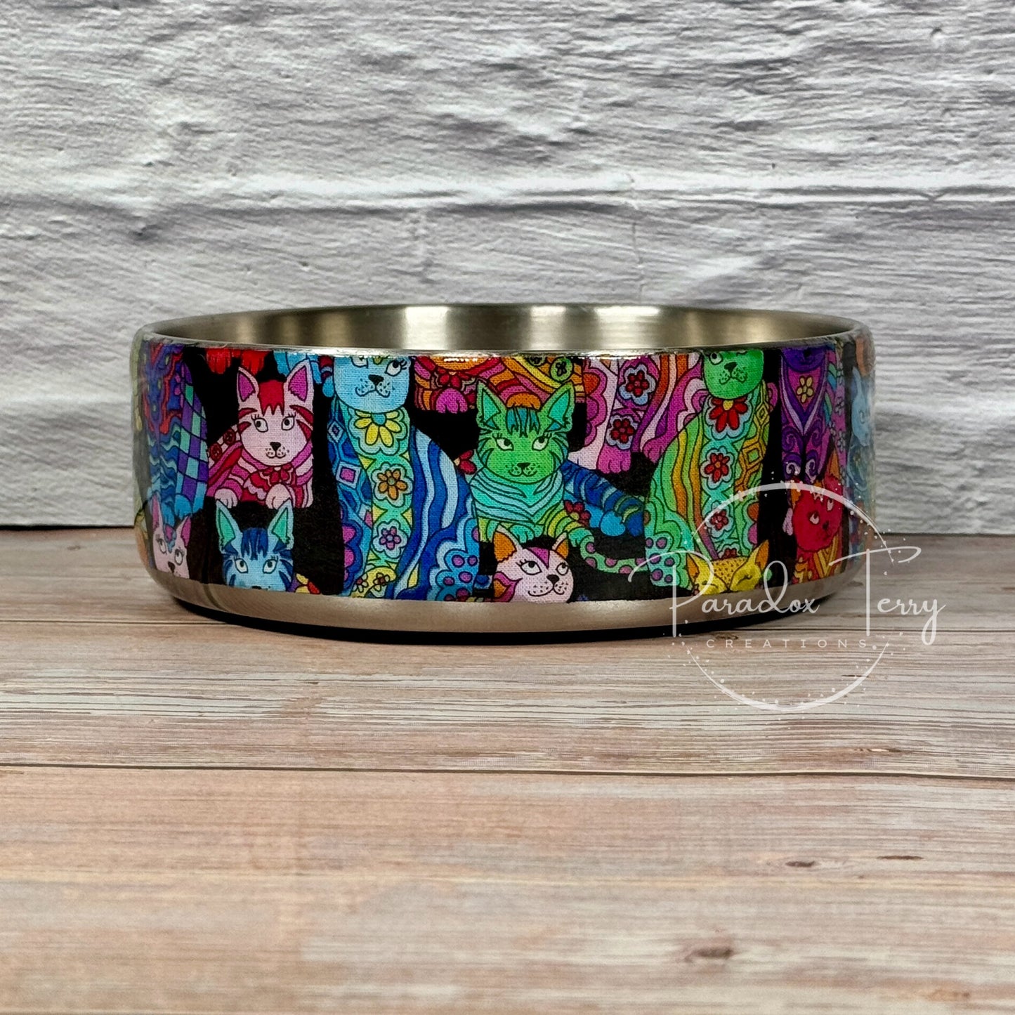 12 oz. Insulated Bowl-Colorful Cats