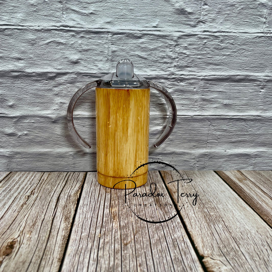 Light Wood Sippy Cup