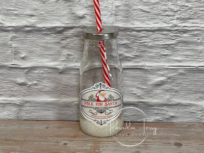 Santa Milk Bottle