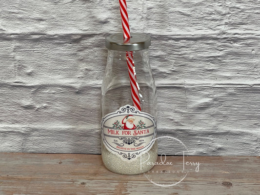 Santa Milk Bottle