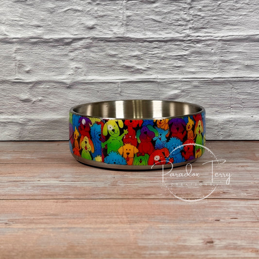 12 oz. Insulated Bowl-Colorful Dogs