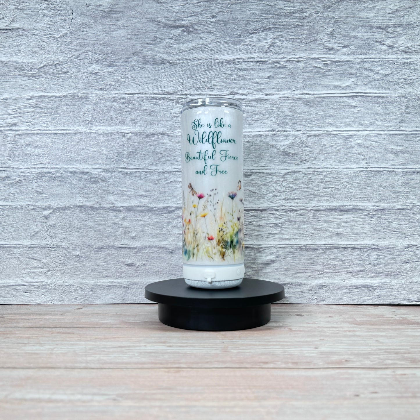 She’s Like A Wildflower Glow-In-The-Dark 20 oz. Speaker Tumbler