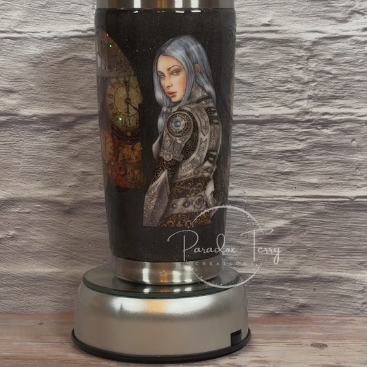 20 oz. Steampunk Woman Snow Globe