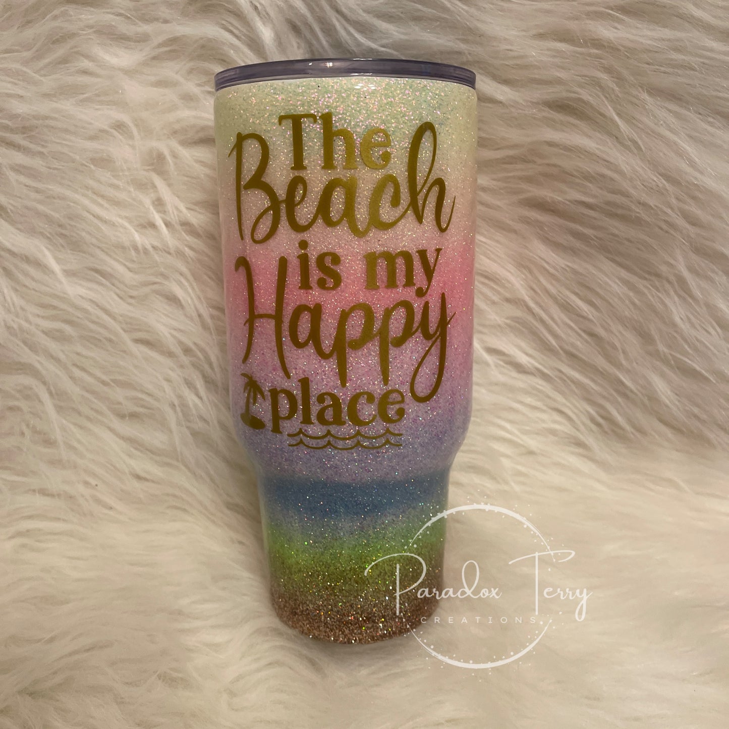 The Beach Is My Happy Place Tumbler