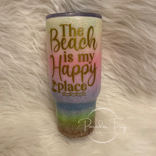 The Beach Is My Happy Place Tumbler