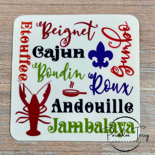 Cajun Food Sticker