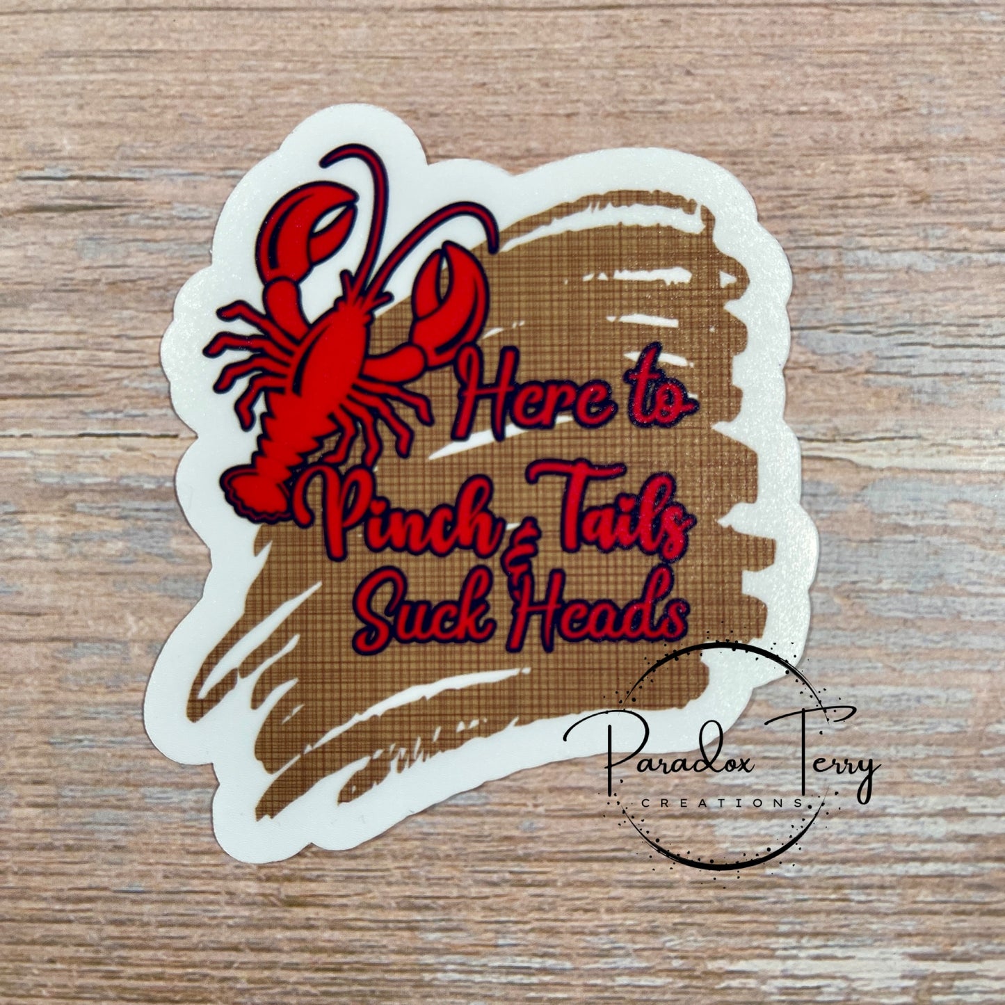 Here To Pinch Tails And Suck Heads Sticker